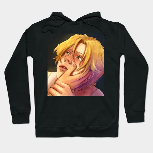 Ash Lynx Banana Fish Hoodie by flowoffantasy